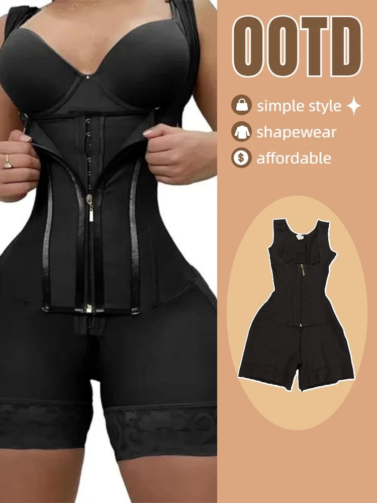 Lace-Trim Shapewear Bodysuit