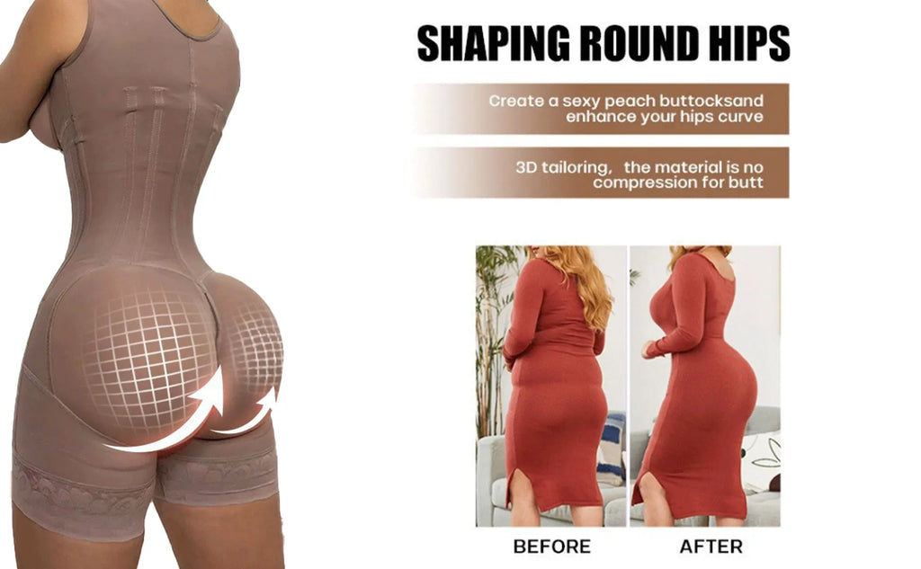 Lace-Trim Shapewear Bodysuit
