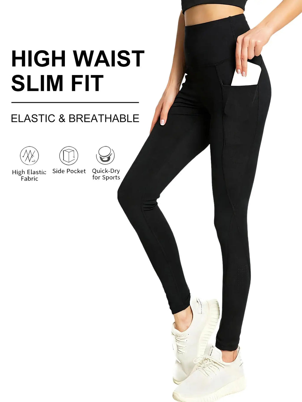 Plus Size High Waist Yoga Leggings