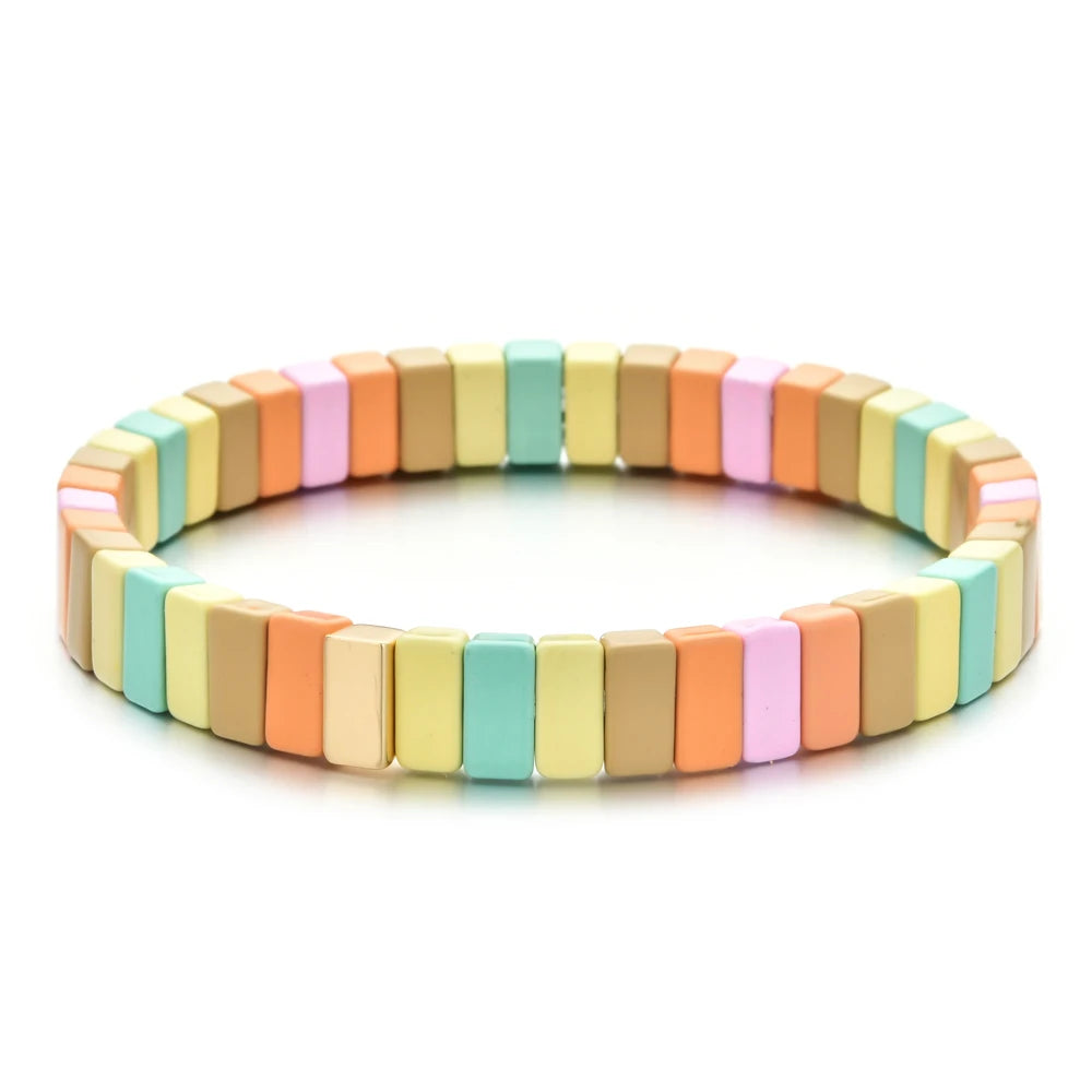 Enamel Tile Friendship Bracelet