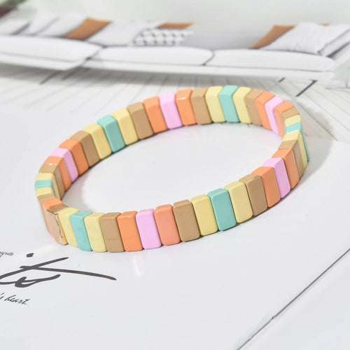 Enamel Tile Friendship Bracelet