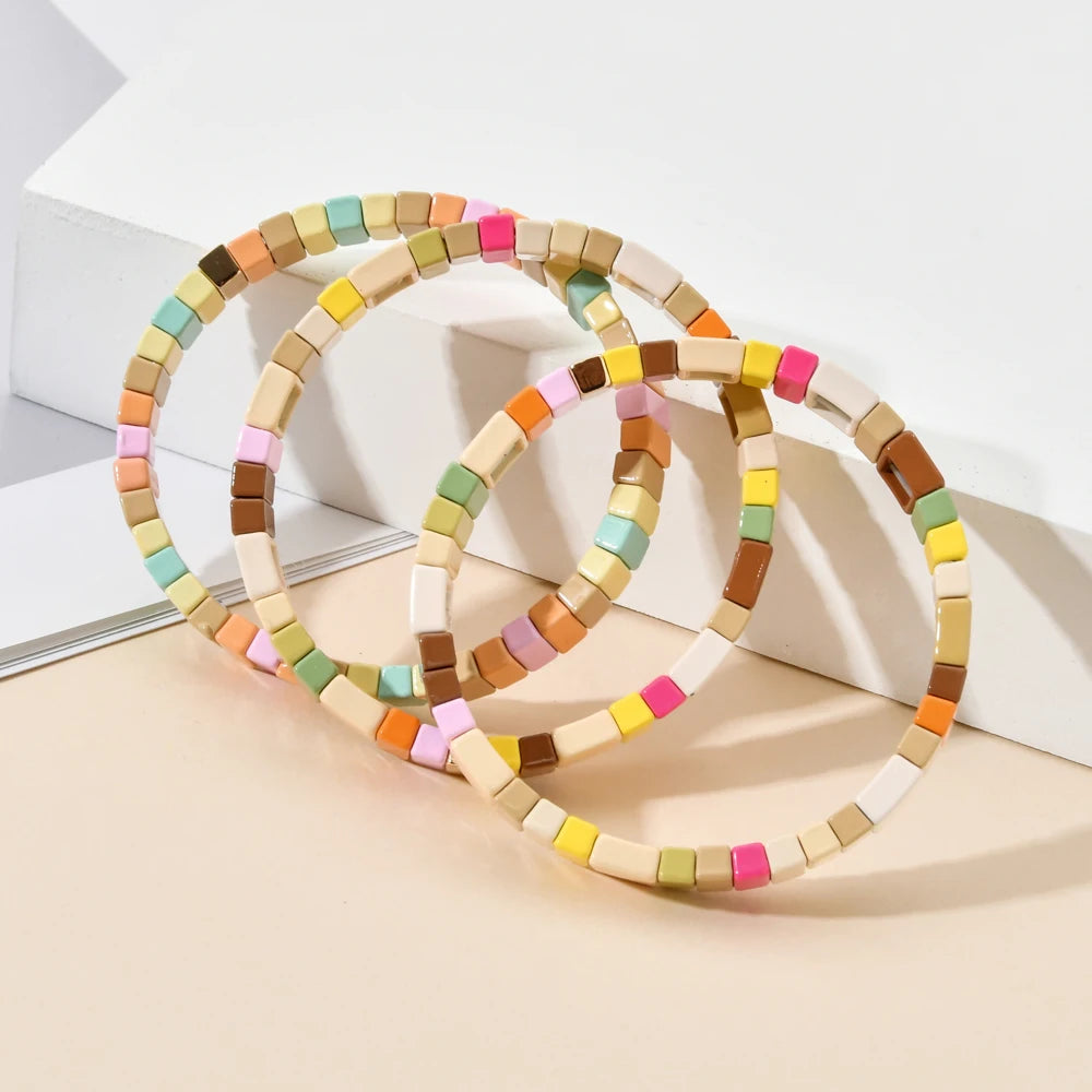 Enamel Tile Friendship Bracelet