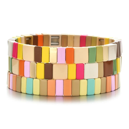 Enamel Tile Friendship Bracelet