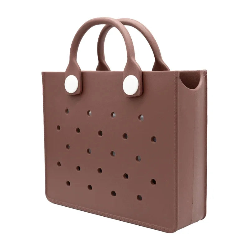 Large Leather Shoulder Bag Beach Tote