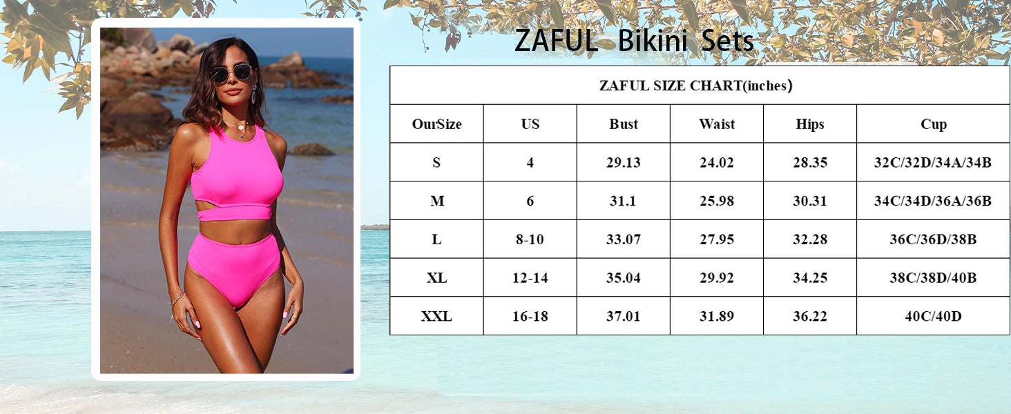 High Waist Tank Midkini Bikini Set