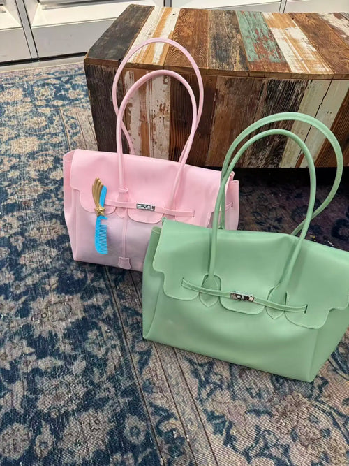 Clear PVC Jelly Tote Bag