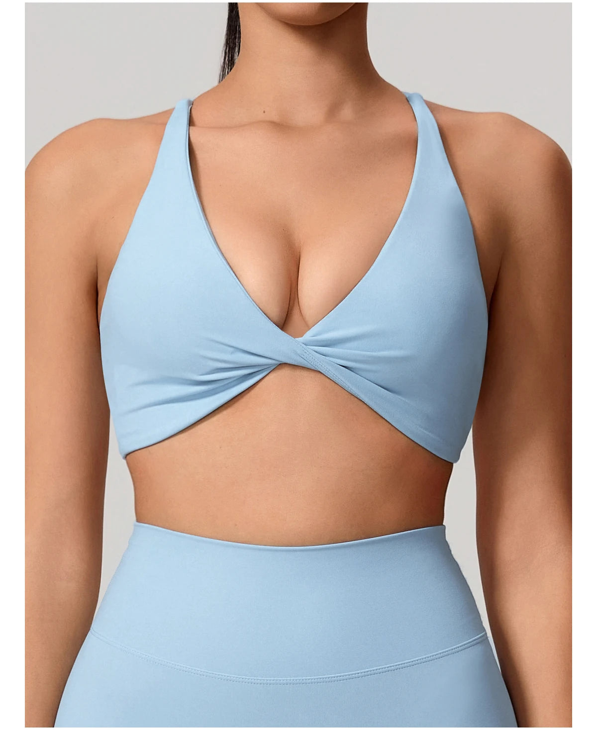 Cross Back Push Up Yoga Bra