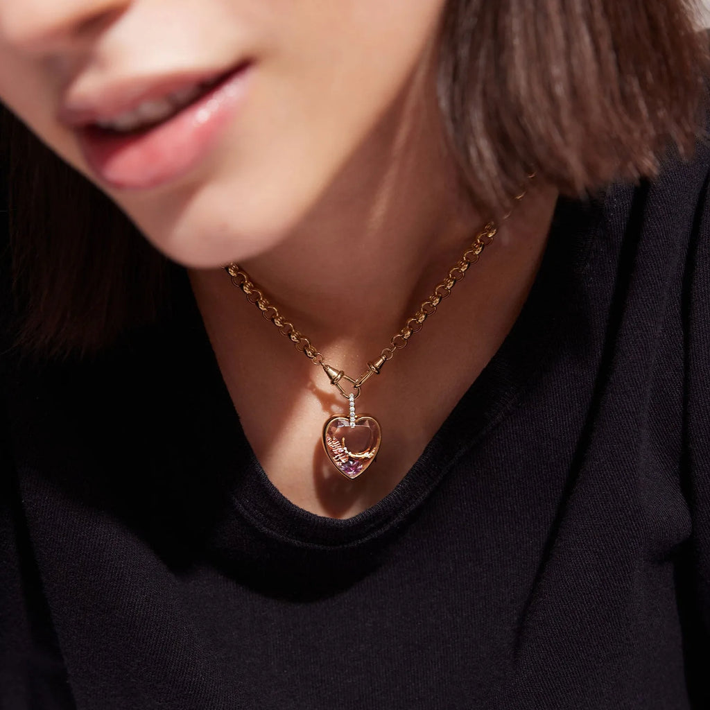 Open Pendant Chain Necklace