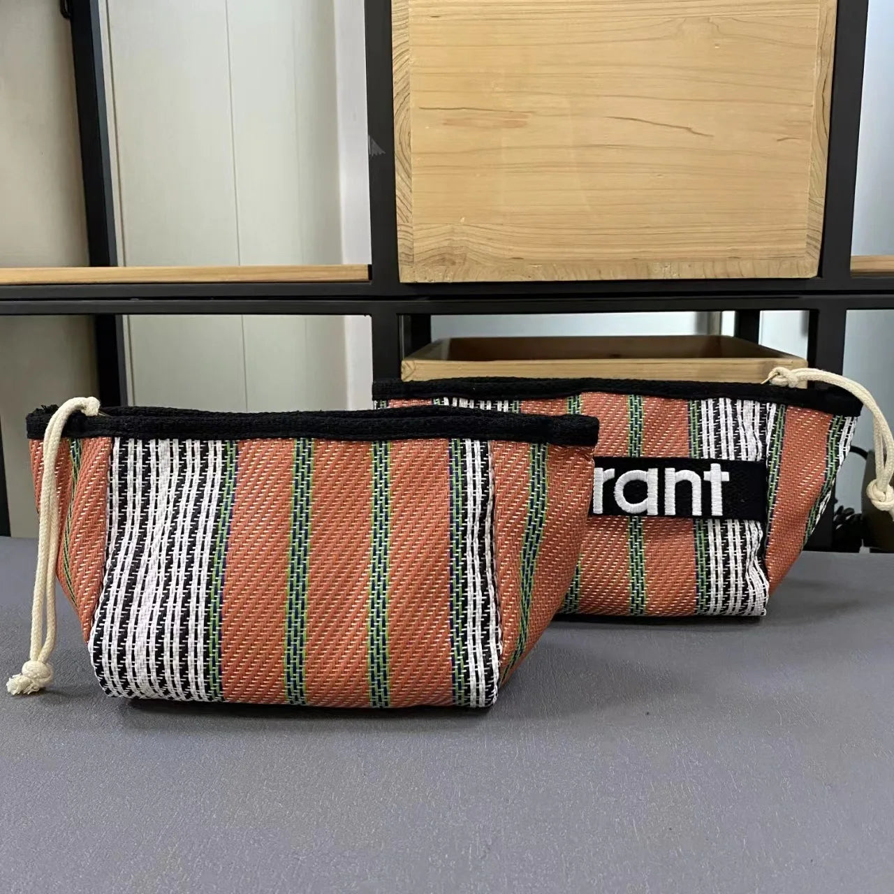 Canvas Tote with Woven Lining & Zip Pocket