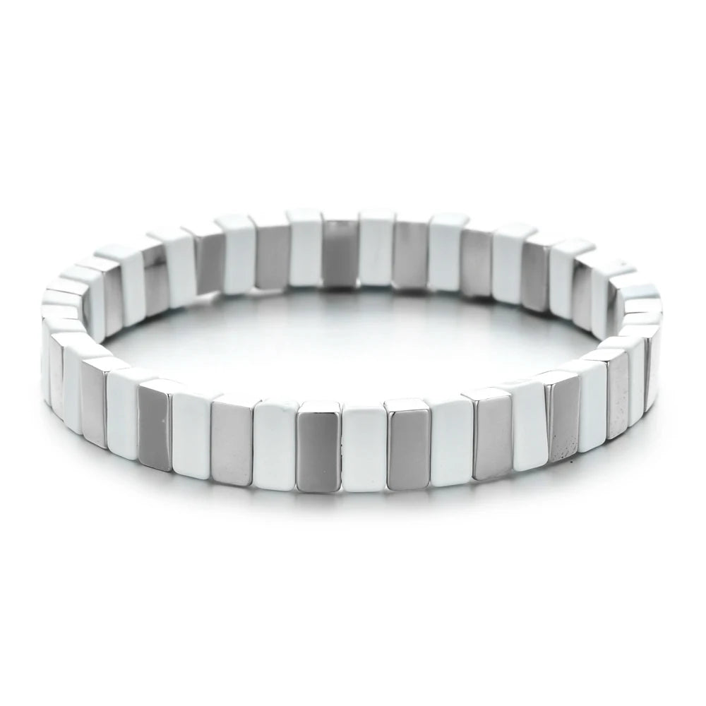 Enamel Tile Friendship Bracelet