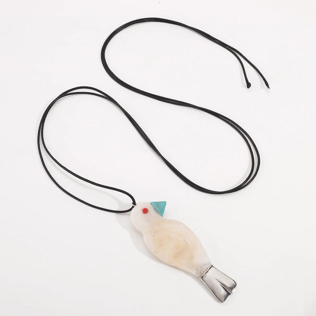 Parrot Charm Cord Necklace