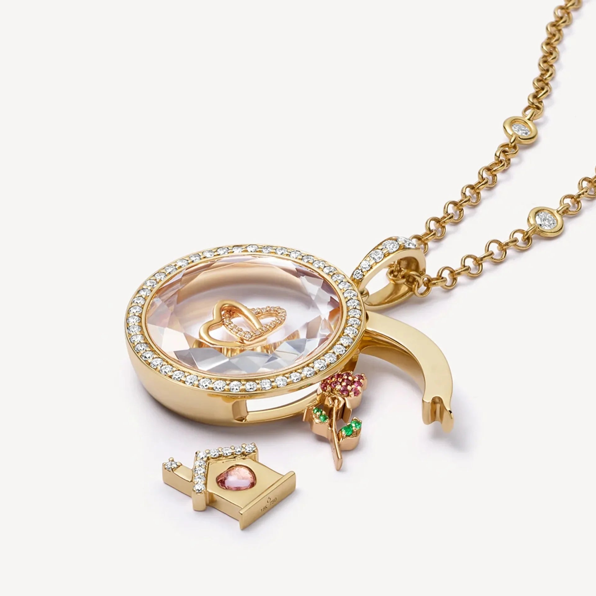 Open Pendant Chain Necklace