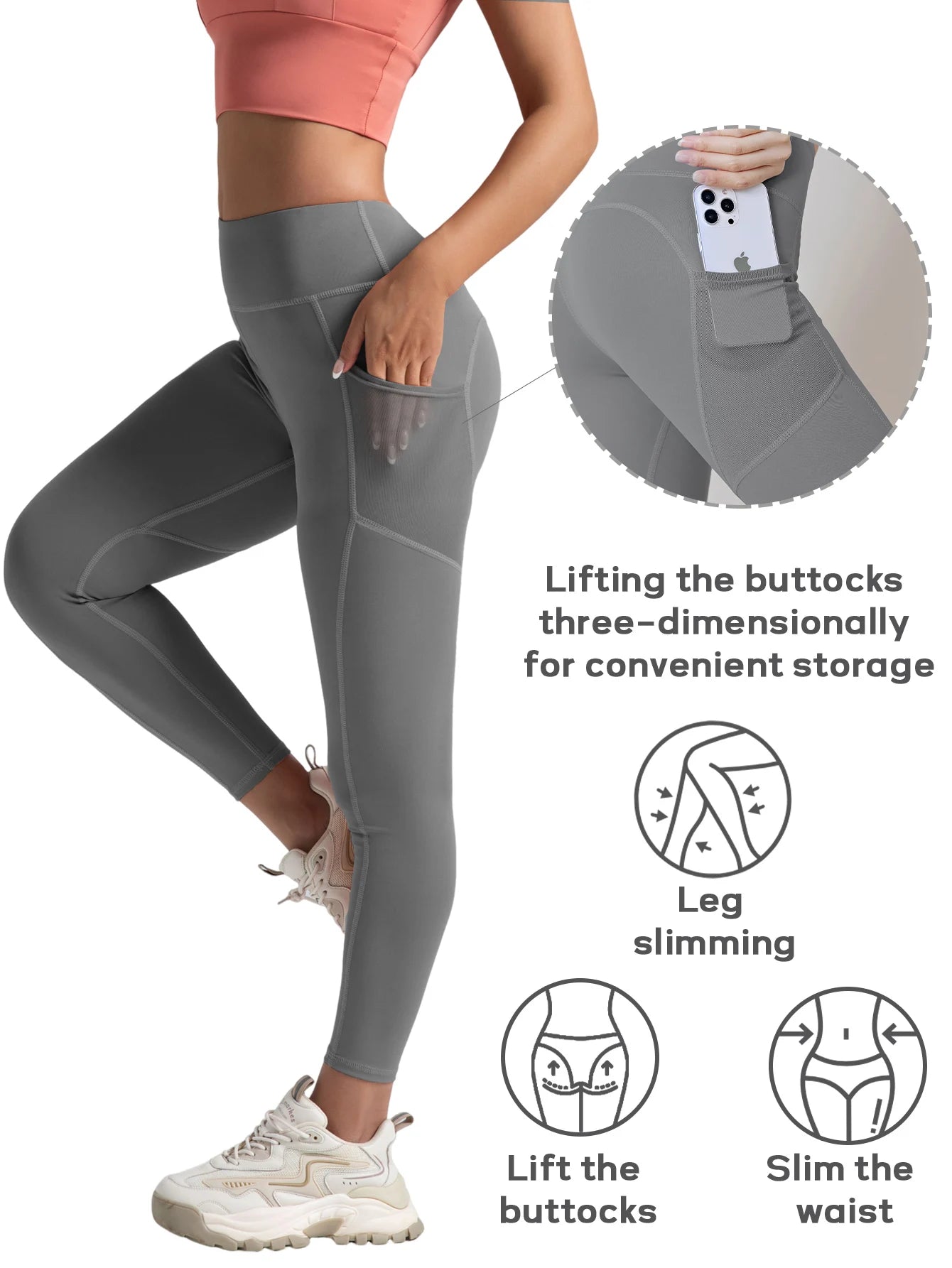 High Waist Butt Lifting Seamless Leggings
