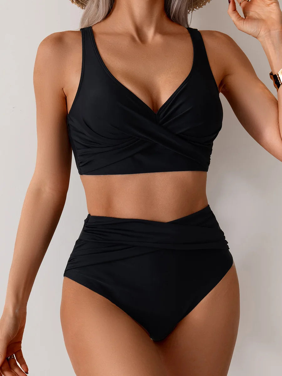 High Waist Push Up Bikini Set