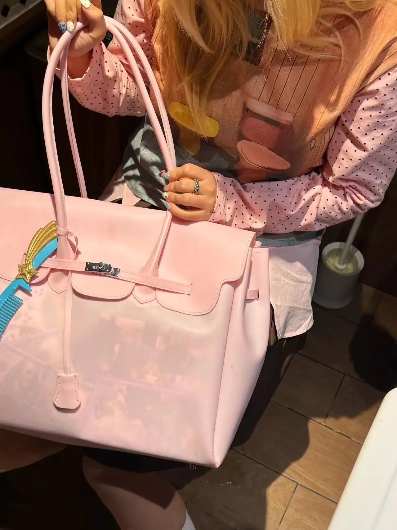 Clear PVC Jelly Tote Bag