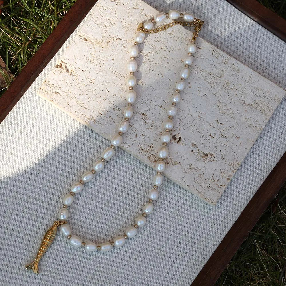 Freshwater Pearl Bead Necklace