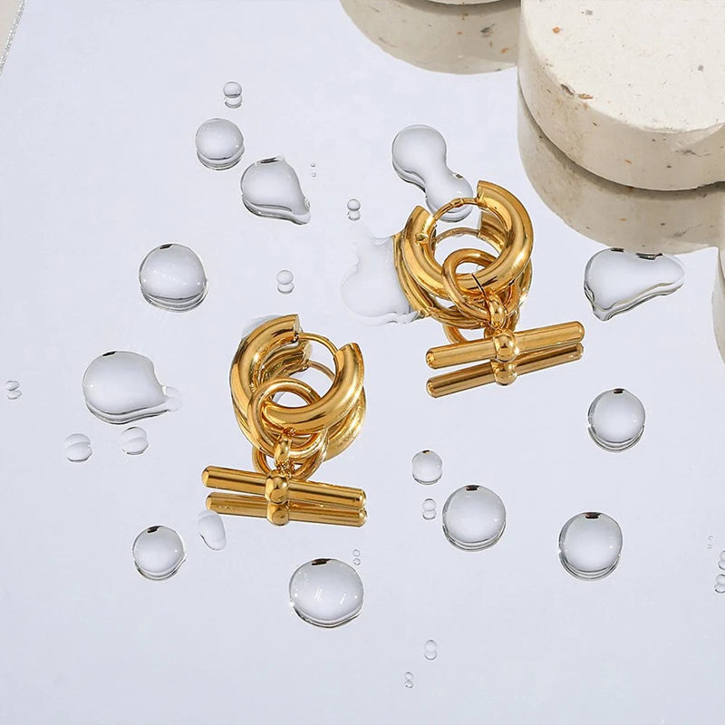 Geometric Drop Earrings