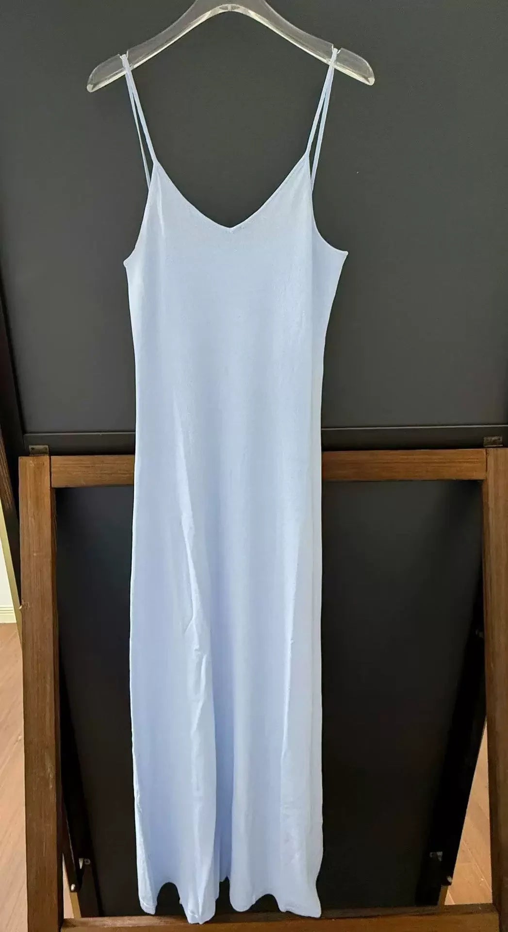 Pearl Beaded Hollow Knit Midi Dress