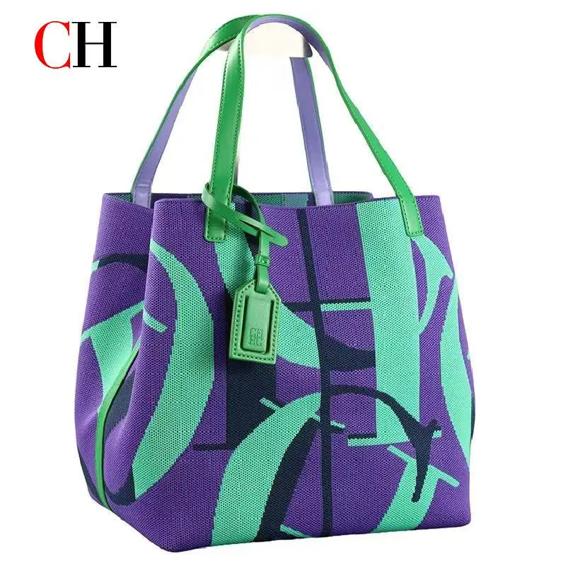 CH Canvas Tote Bag Spacious Lightweight Stylish Large Capacity Adjustable Pocket Durable Versatil...