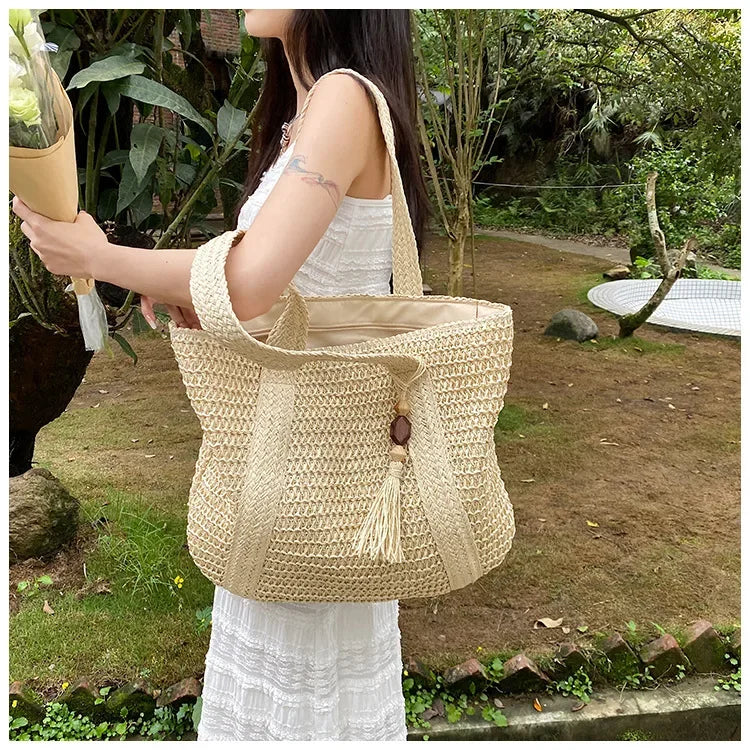 Retro Straw Woven Handbag