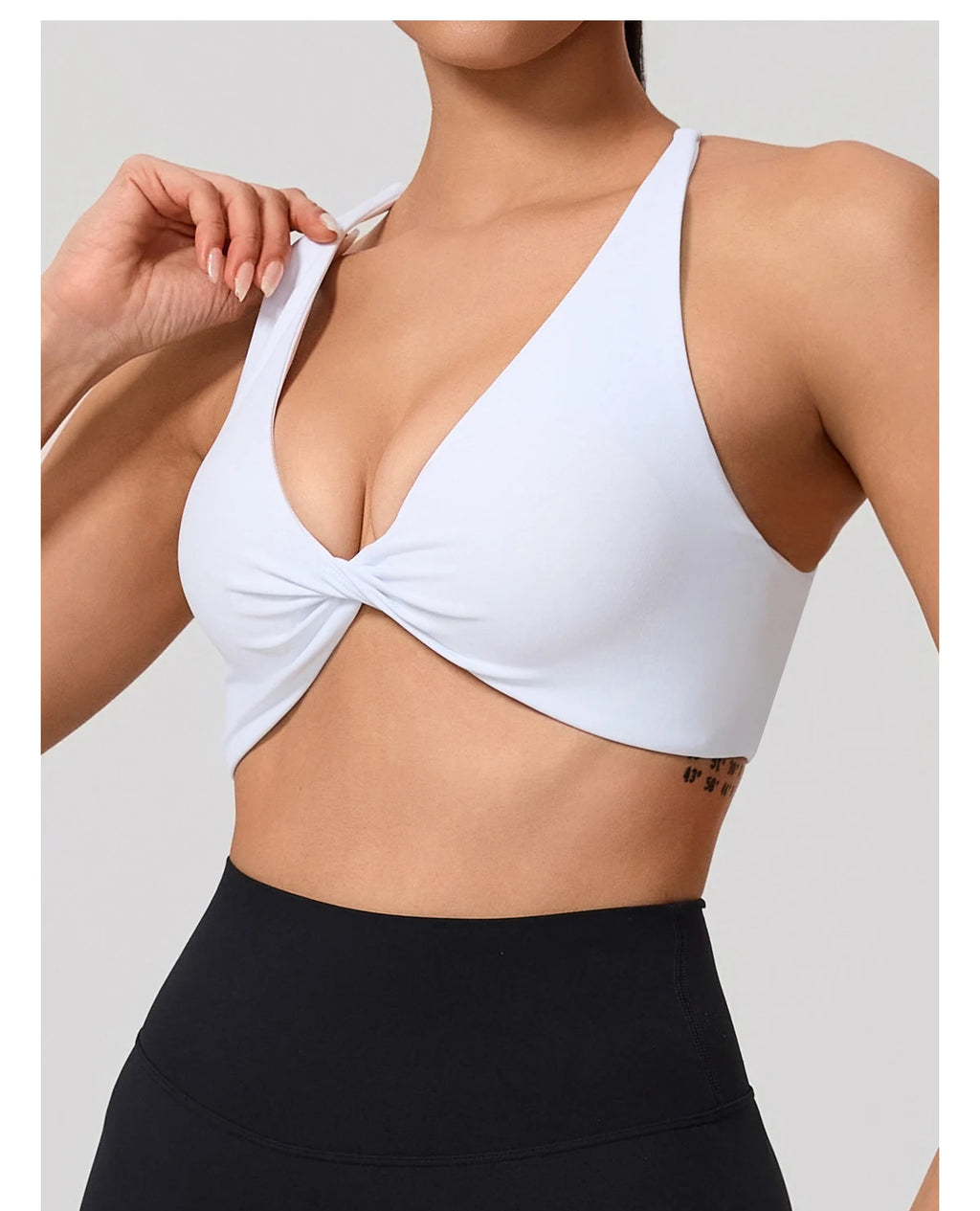 Cross Back Push Up Yoga Bra