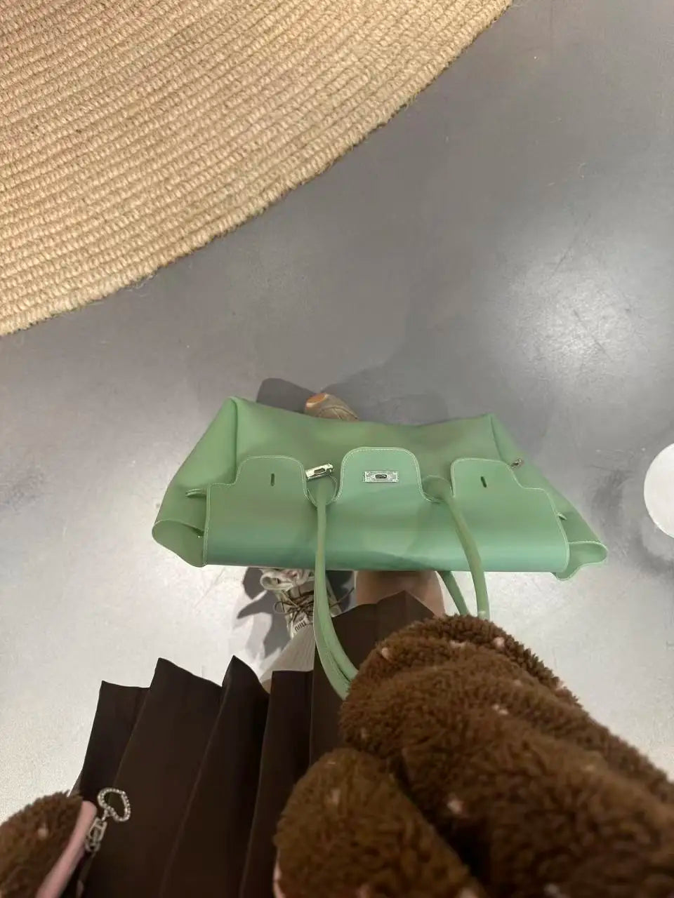 Clear PVC Jelly Tote Bag