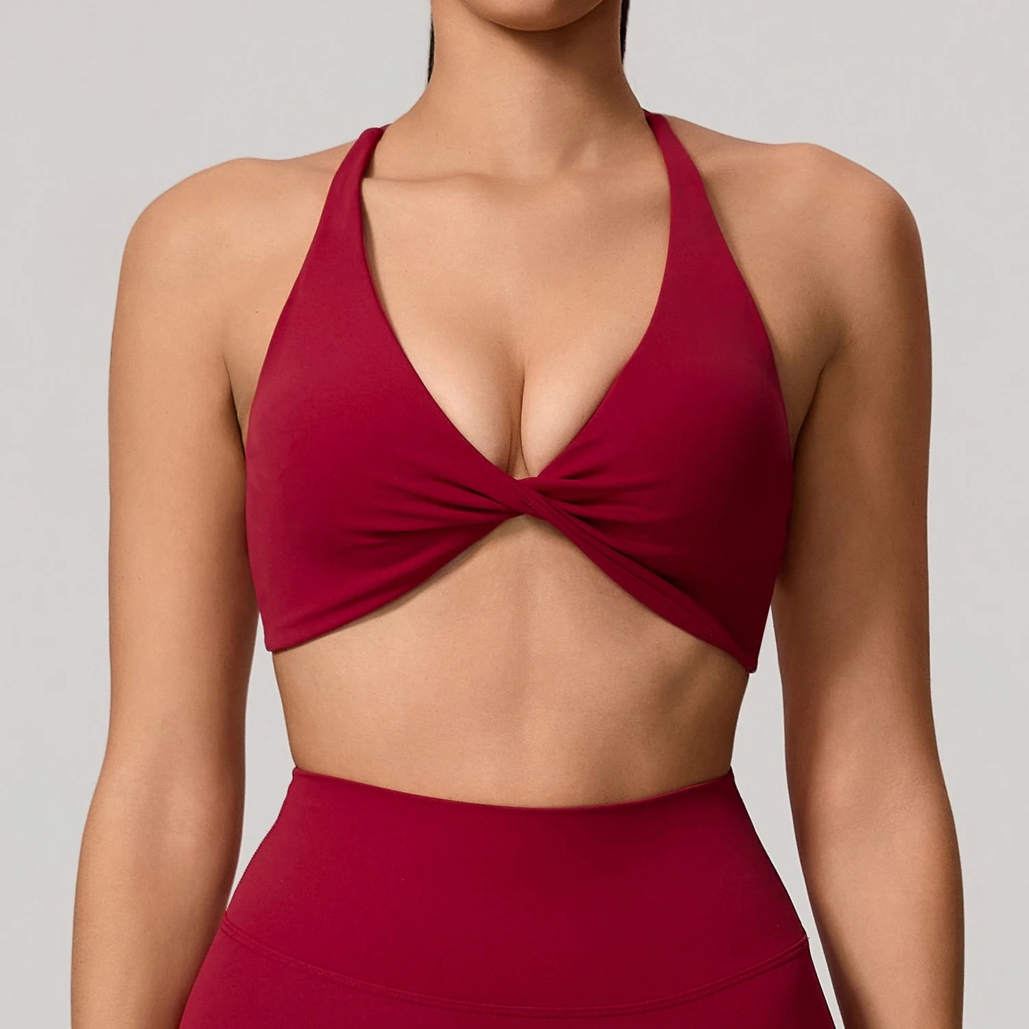 Cross Back Push Up Yoga Bra