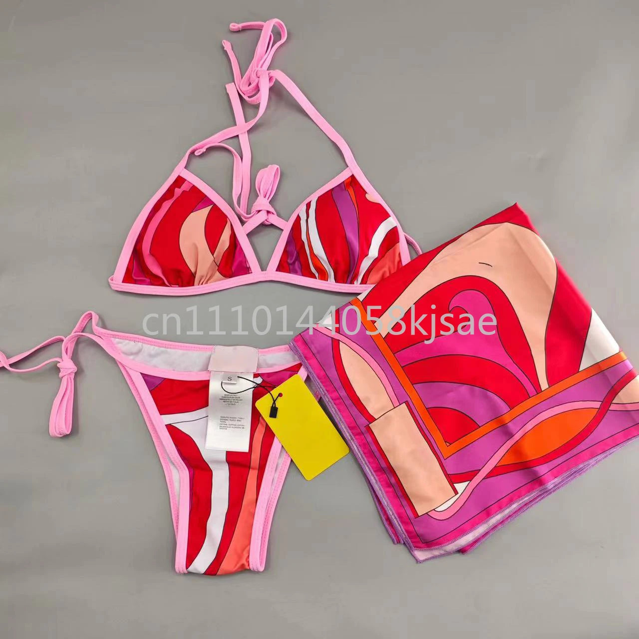 Red Bikini Set with Headband