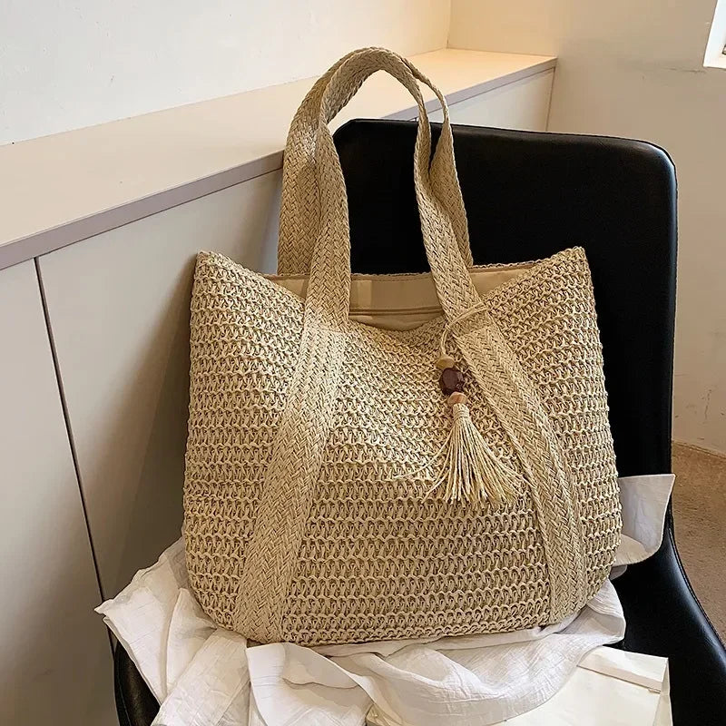 Retro Straw Woven Handbag