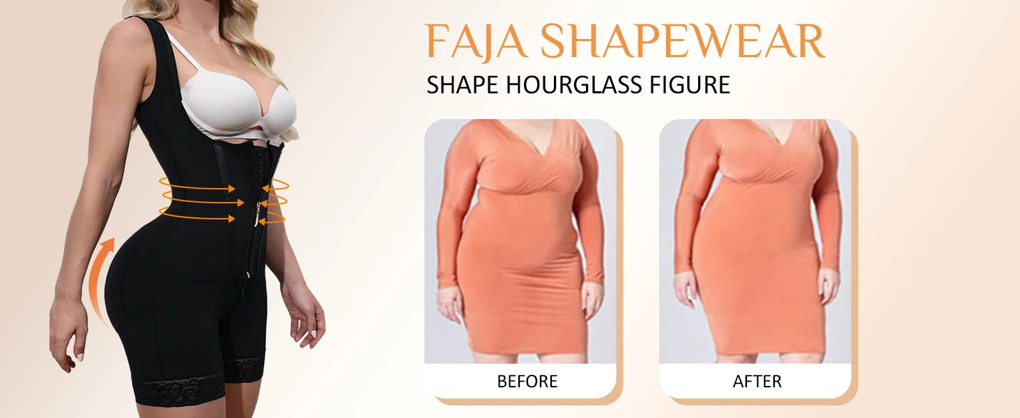 Lace-Trim Shapewear Bodysuit