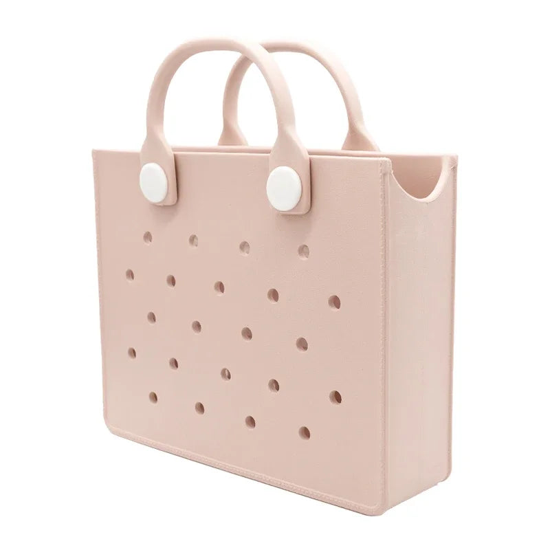 Large Leather Shoulder Bag Beach Tote