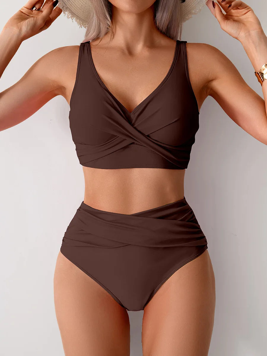 High Waist Push Up Bikini Set