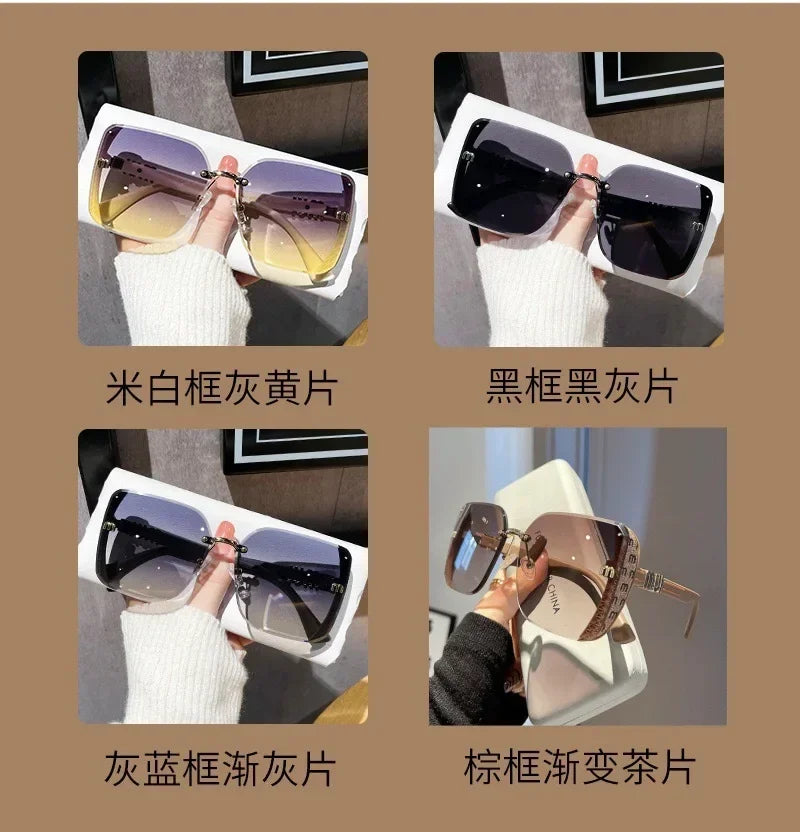 Fashion Oversized Square Sunglasses Women 2025 Luxury Brand Sun Glasses Vintage Sun Glasses Femal...