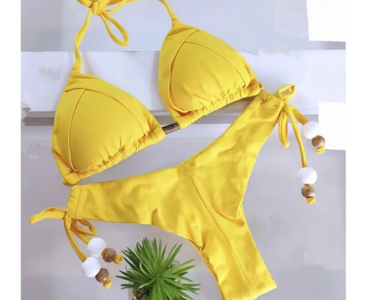 Triangle Push Up Bikini Set 13 Colors