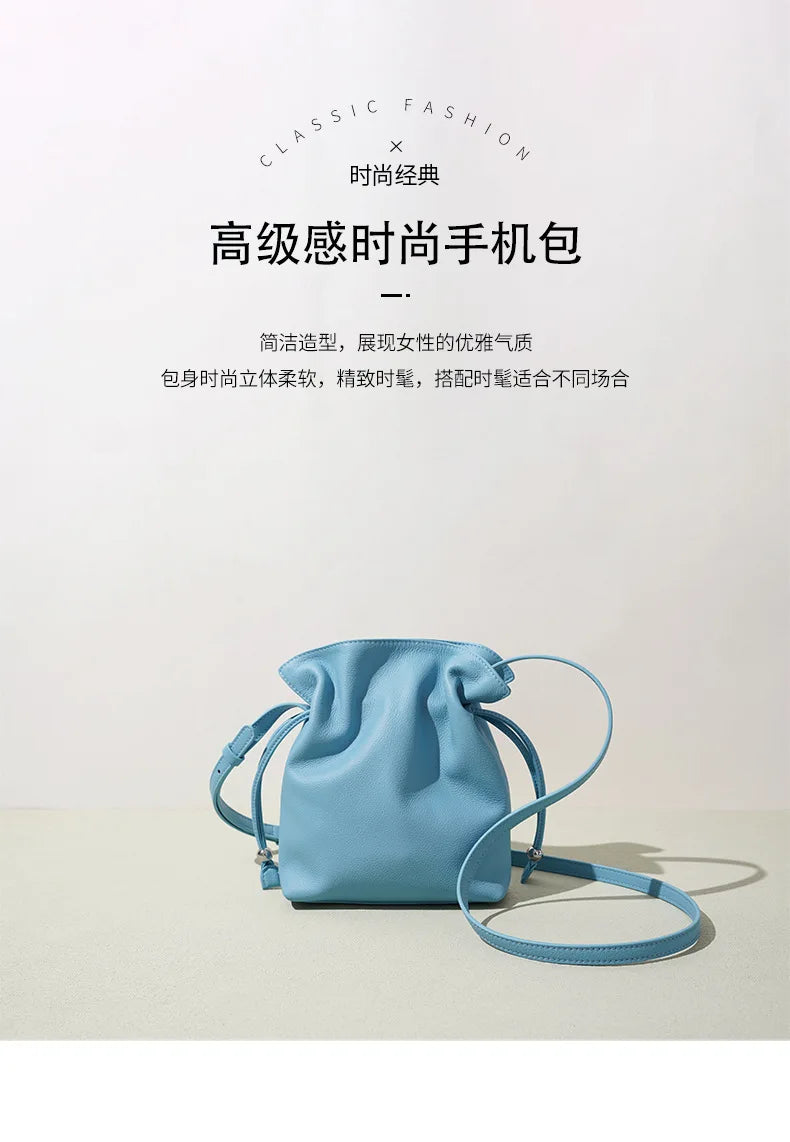 Leather Flap Crossbody Bag
