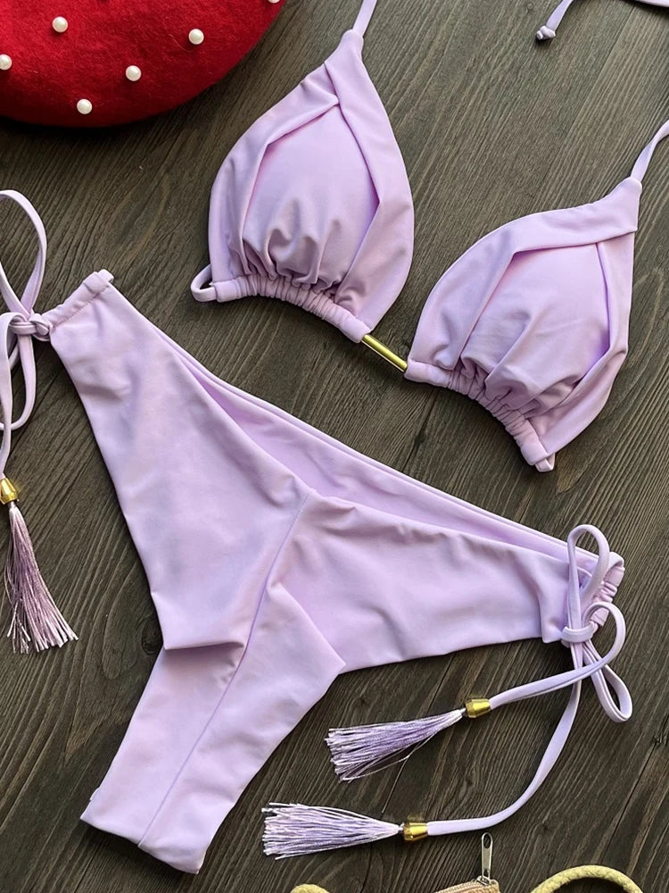 Triangle Push Up Bikini Set 13 Colors