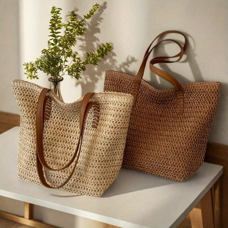 Woven Beach Tote Bag