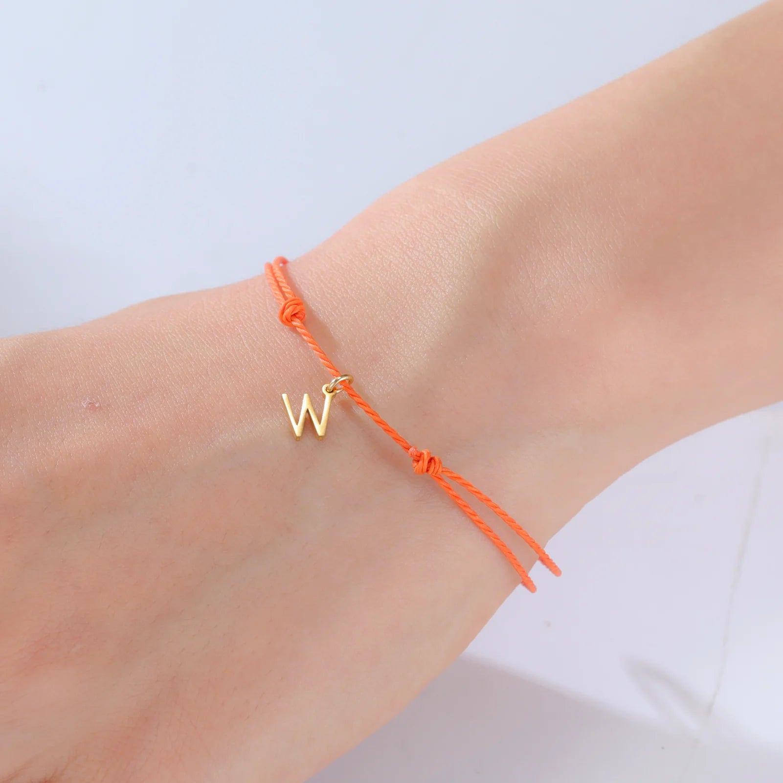 Initial Letter Rope Bracelet