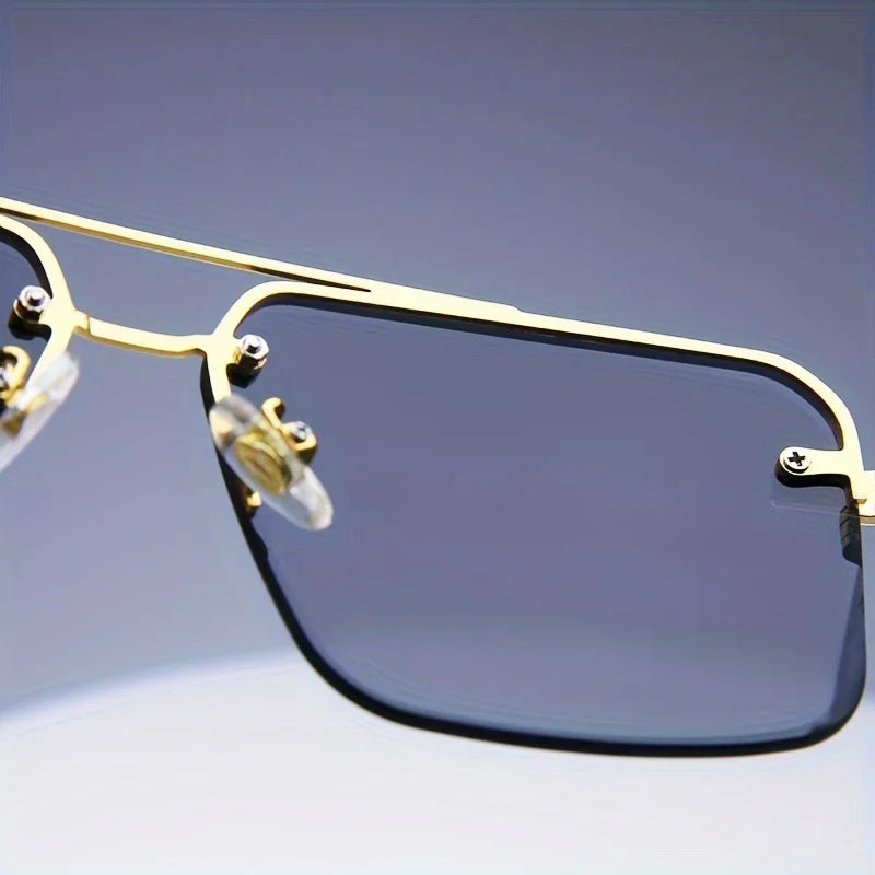 Rimless Rectangle Sunglasses – Women's