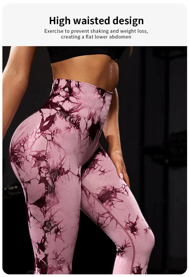 Tie Dye High Waist Yoga Leggings