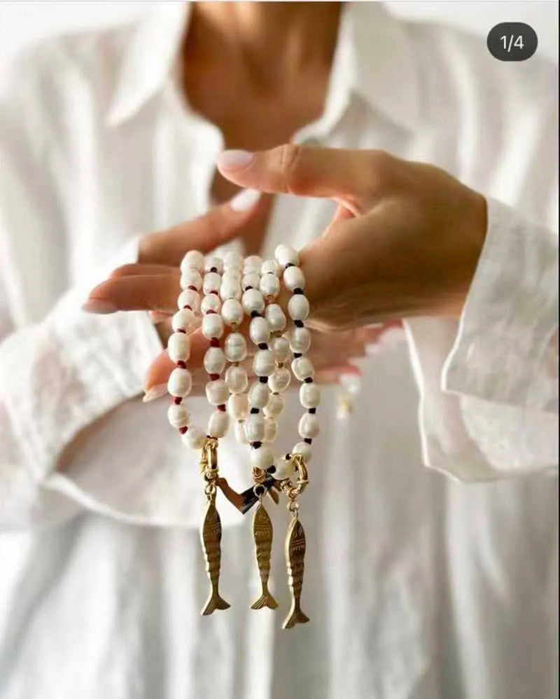 Freshwater Pearl Bead Necklace