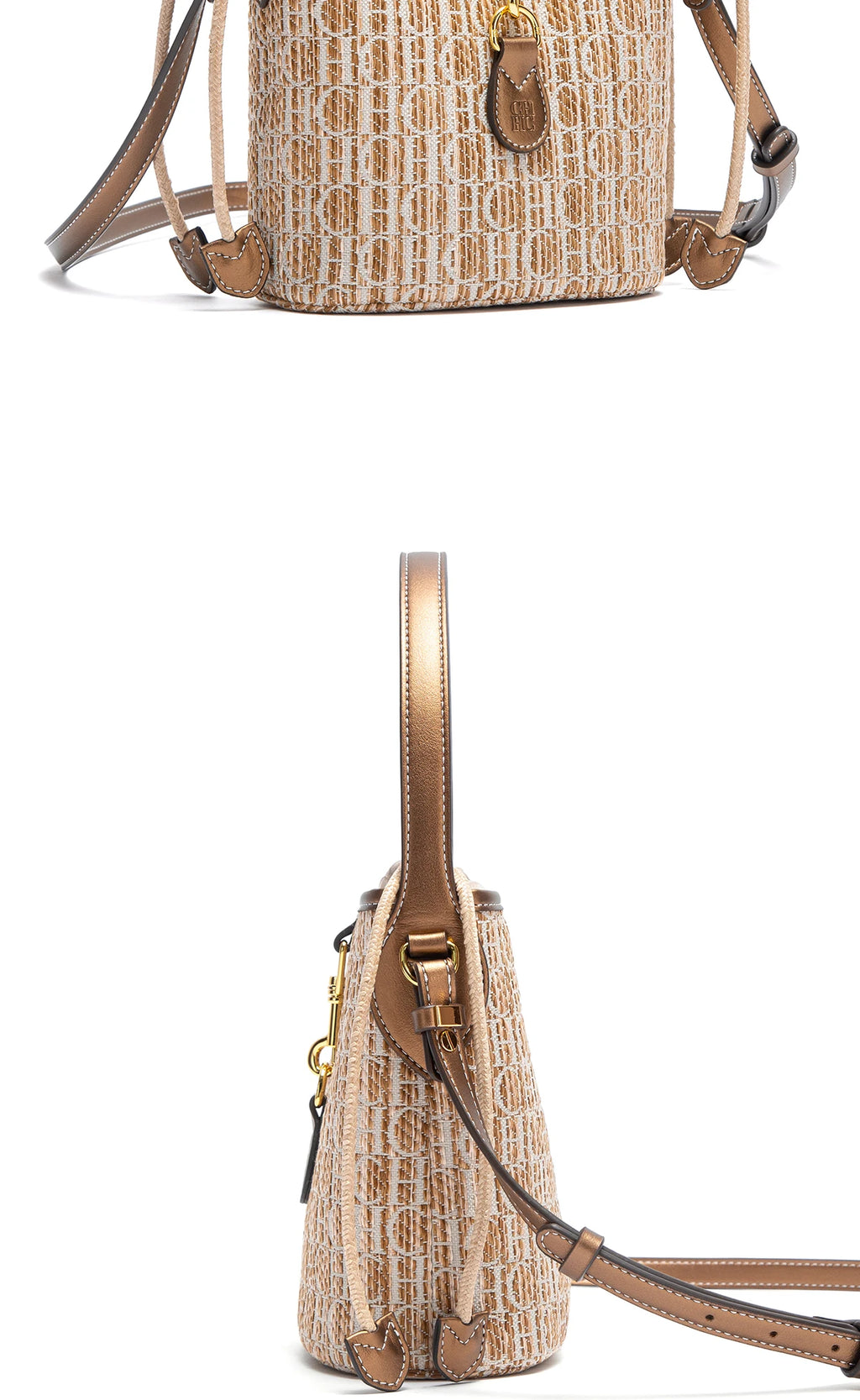 CHCH Women's Shoulder Bag Summer New PP Grass Woven Handbag Holiday Phone Bag