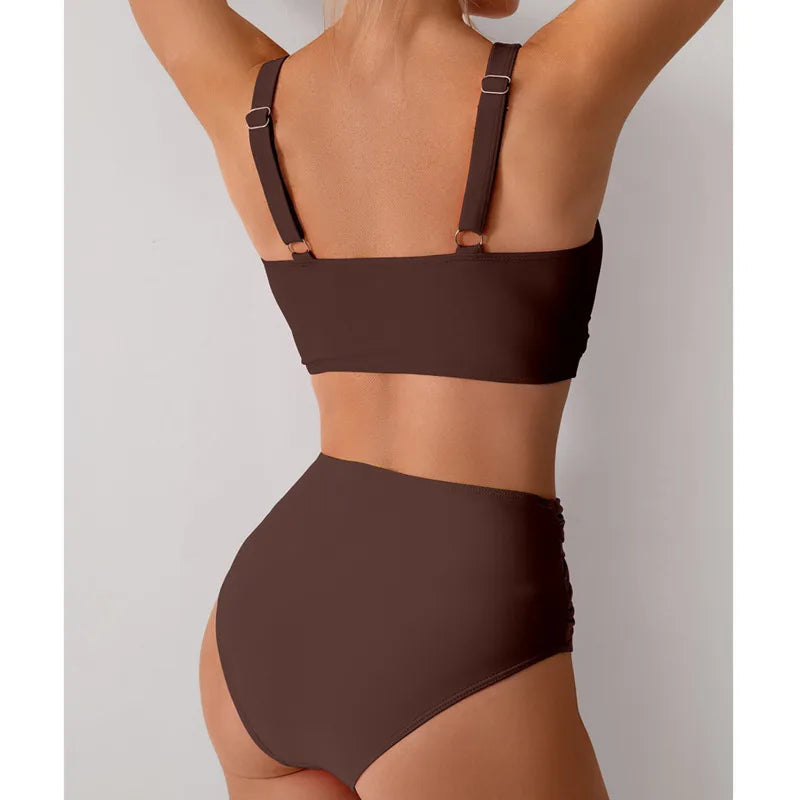 High Waist Push Up Bikini Set