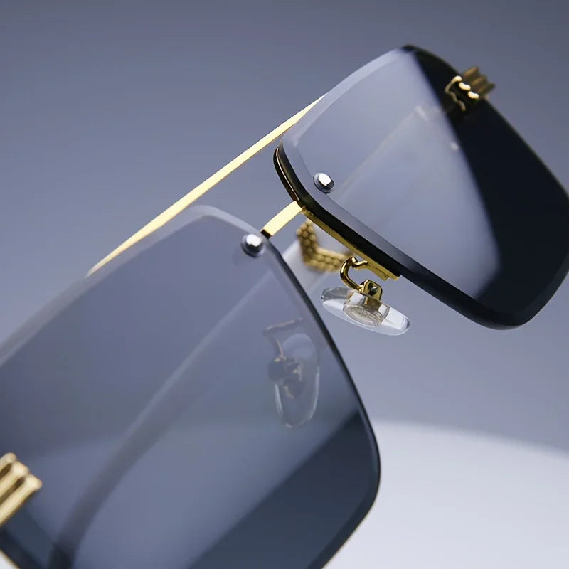 Rimless Rectangle Sunglasses – Women's