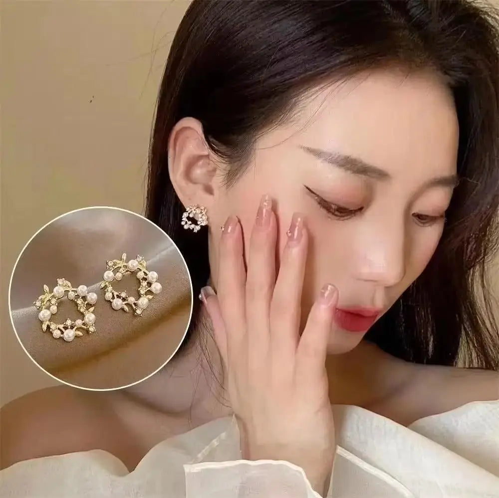 Zircon Geometric Hoop Earrings