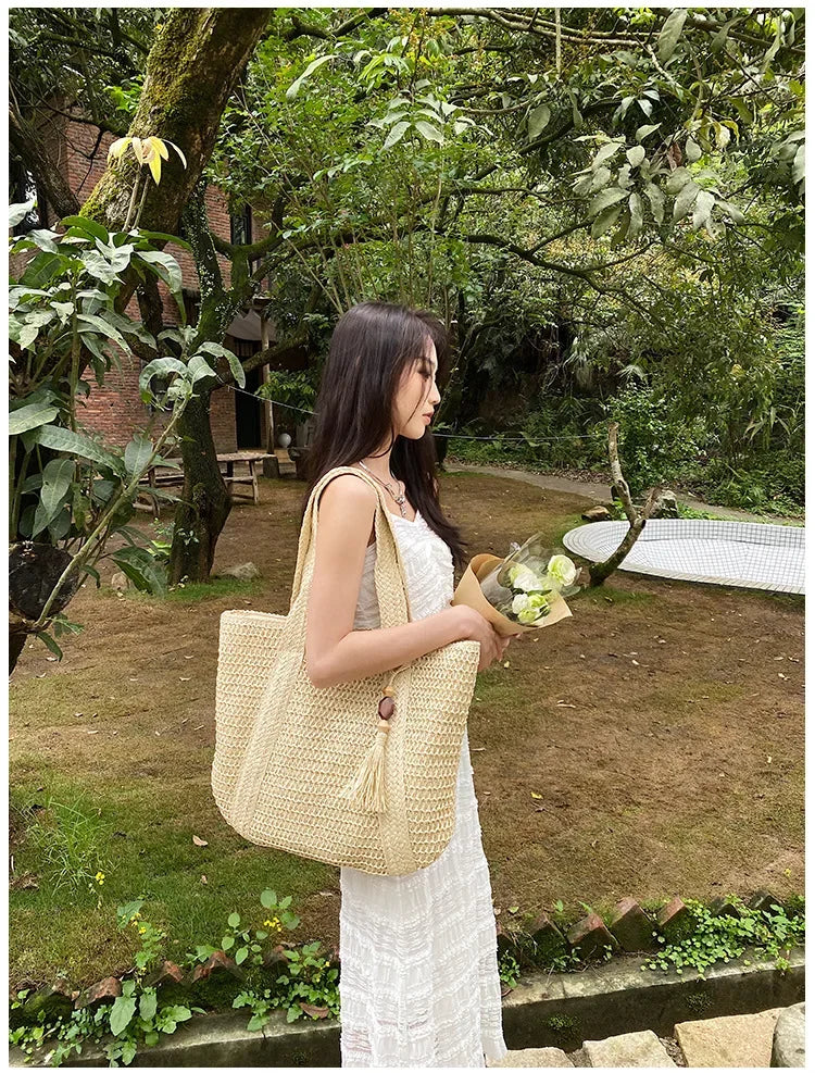 Retro Straw Woven Handbag