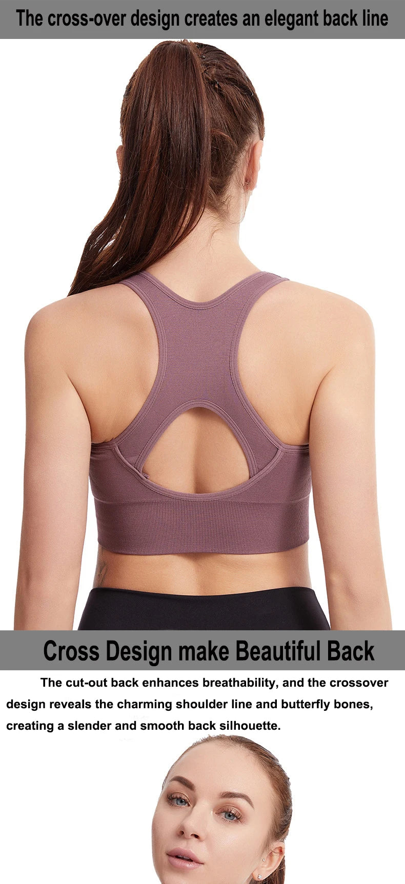 Front Zip Sports Bra