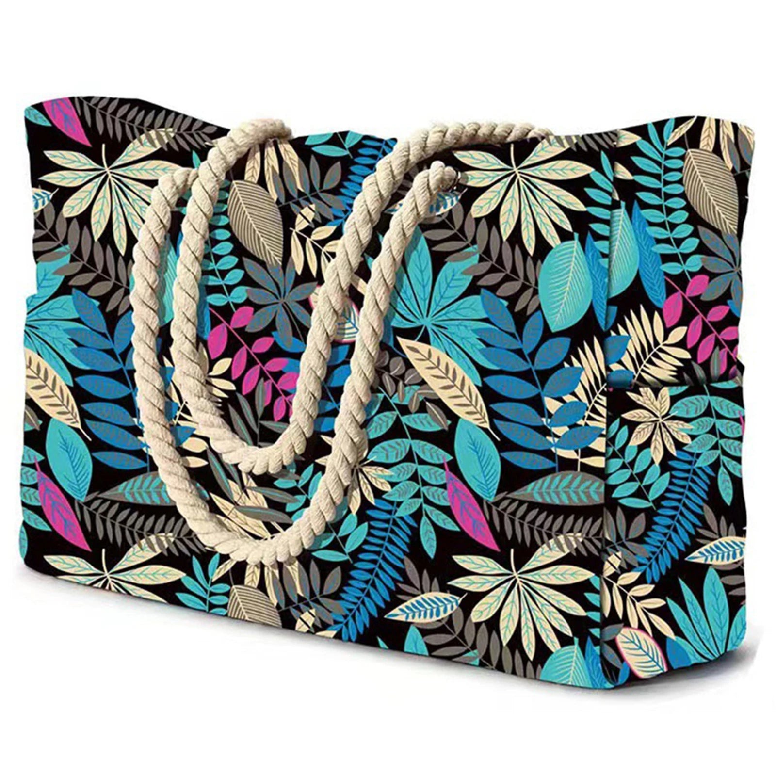 Waterproof Striped Canvas Beach Bag