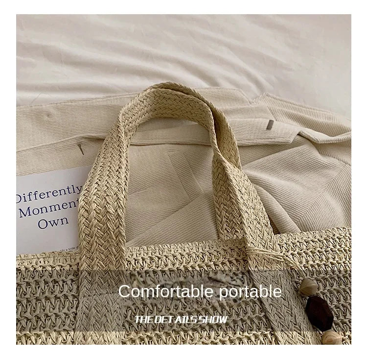 Retro Straw Woven Handbag