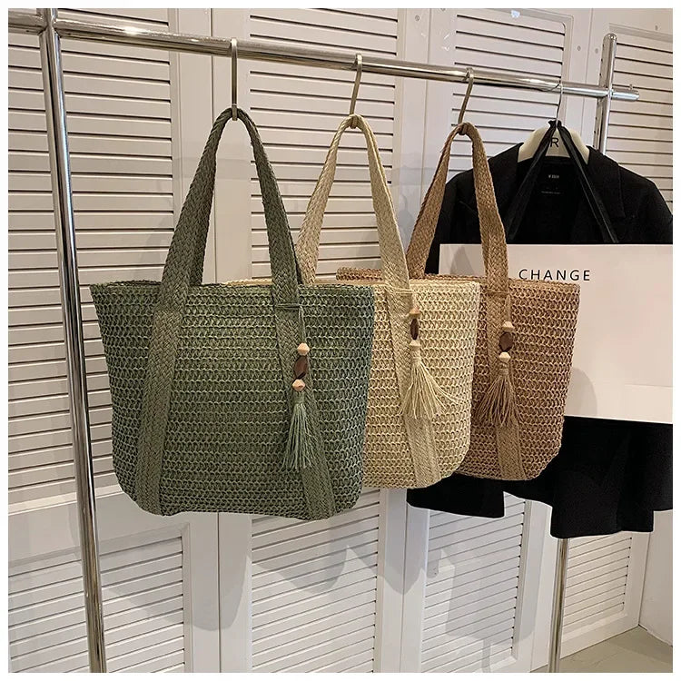 Retro Straw Woven Handbag